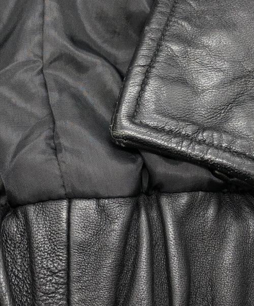 JOURNAL STANDARD（ジャーナルスタンダード）JOURNAL STANDARD (ジャーナルスタンダード) シープ レザー ウォッシュド スタンド ブルゾン ブラック サイズ:SIZE Mの古着・服飾アイテム