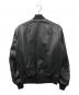 HOUSTON (ヒューストン) SHEEP LEATHER MA-1 FLIGHT JACKET ブラック サイズ:SIZE S：20000円
