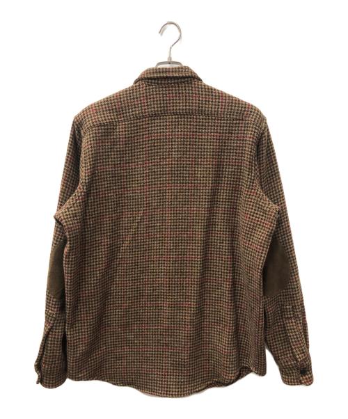 POLO RALPH LAUREN（ポロ・ラルフローレン）POLO RALPH LAUREN (ポロ・ラルフローレン) CLASSIC FIT エルボーパッチツイードシャツ ブラウン サイズ:SIZE Lの古着・服飾アイテム