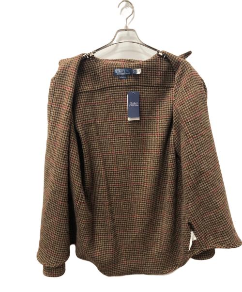 POLO RALPH LAUREN（ポロ・ラルフローレン）POLO RALPH LAUREN (ポロ・ラルフローレン) CLASSIC FIT エルボーパッチツイードシャツ ブラウン サイズ:SIZE Lの古着・服飾アイテム