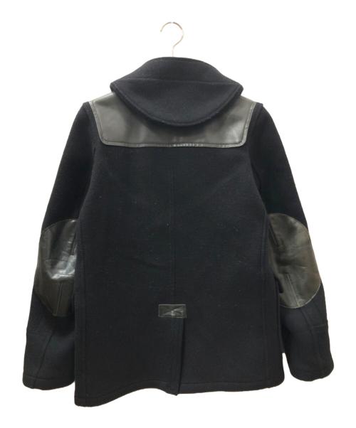 GLOVER ALL（グローバーオール）GLOVER ALL (グローバーオール) eYe COMME des GARCONS JUNYAWATANABE MAN (アイ コム デ ギャルソン ジュンヤ ワタナベ マン) エルボーパッチダッフルコート ブラック サイズ:Sの古着・服飾アイテム