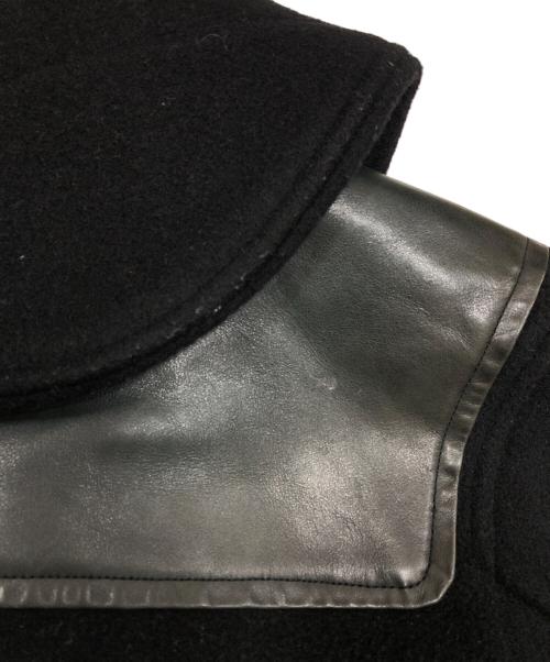 GLOVER ALL（グローバーオール）GLOVER ALL (グローバーオール) eYe COMME des GARCONS JUNYAWATANABE MAN (アイ コム デ ギャルソン ジュンヤ ワタナベ マン) エルボーパッチダッフルコート ブラック サイズ:Sの古着・服飾アイテム
