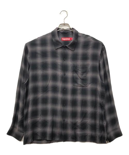 SUPREME（シュプリーム）SUPREME (シュプリーム) Shadow Plaid Rayon Shirt グレー サイズ:SIZE Lの古着・服飾アイテム