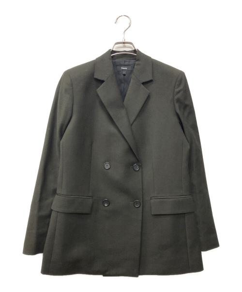 theory（セオリー）theory (セオリー) シークフランネルスリムジャケット グレー サイズ:SIZE 0の古着・服飾アイテム