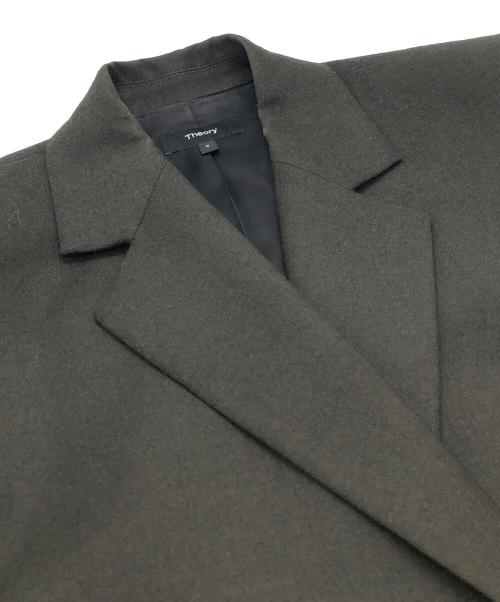 theory（セオリー）theory (セオリー) シークフランネルスリムジャケット グレー サイズ:SIZE 0の古着・服飾アイテム