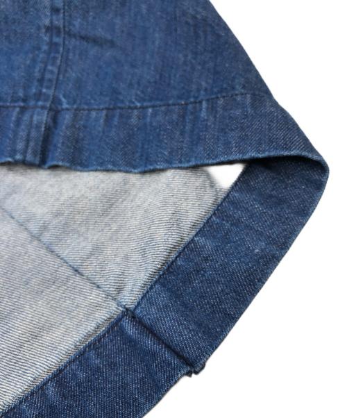 Y's（ワイズ）Y's (ワイズ) SPOTTED DENIM SIDE POCKET STRAIGHT SKIRT インディゴ サイズ:1の古着・服飾アイテム