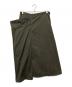 Y's（ワイズ）の古着「COTTON TWILL GARMENT DYE RIGHT BIG BELT SKIRT」｜カーキ