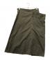 Y's (ワイズ) COTTON TWILL GARMENT DYE RIGHT BIG BELT SKIRT カーキ サイズ:1：15000円