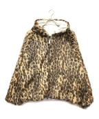 SUPREMEシュプリーム）の古着「Faux Fur Reversible Hooded Track Jacket」｜ブラウン×ホワイト