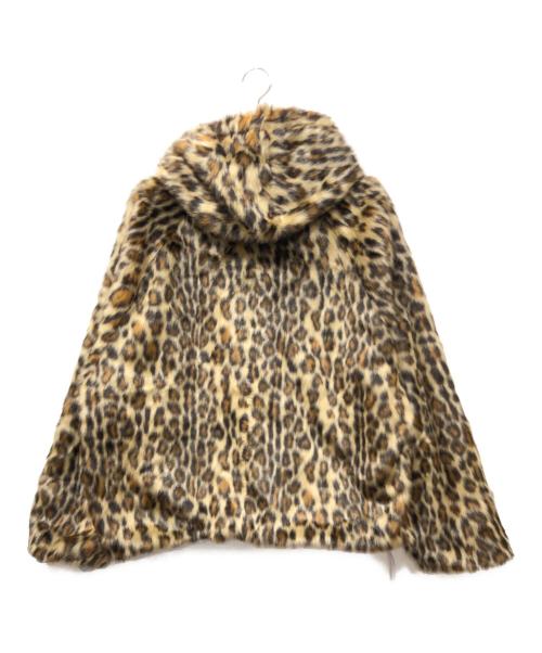SUPREME（シュプリーム）SUPREME (シュプリーム) Faux Fur Reversible Hooded Track Jacket ブラウン×ホワイト サイズ:Lの古着・服飾アイテム