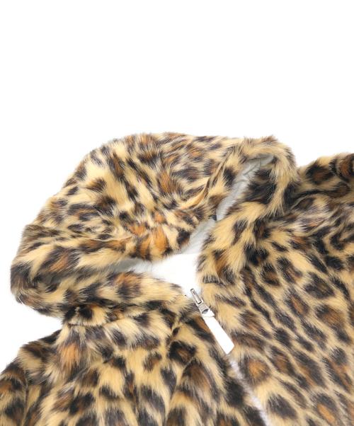 SUPREME（シュプリーム）SUPREME (シュプリーム) Faux Fur Reversible Hooded Track Jacket ブラウン×ホワイト サイズ:Lの古着・服飾アイテム
