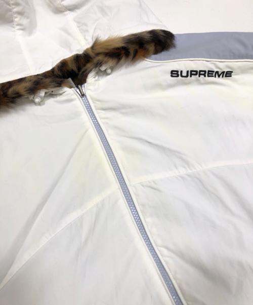 SUPREME（シュプリーム）SUPREME (シュプリーム) Faux Fur Reversible Hooded Track Jacket ブラウン×ホワイト サイズ:Lの古着・服飾アイテム