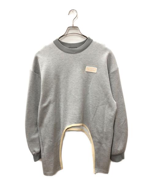 LOUIS VUITTON（ルイ ヴィトン）LOUIS VUITTON (ルイ ヴィトン) ロゴワッペンクルーネックスウェット グレー サイズ:SIZE XLの古着・服飾アイテム