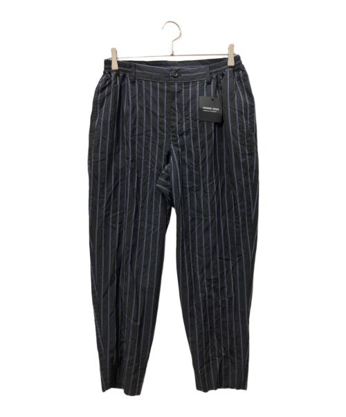 COMME des GARCONS HOMME DEUX（コムデギャルソン オム ドゥ）COMME des GARCONS HOMME DEUX (コムデギャルソン オム ドゥ) ストライプセットアップスーツ ブラック×ネイビー サイズ:SIZE XSの古着・服飾アイテム