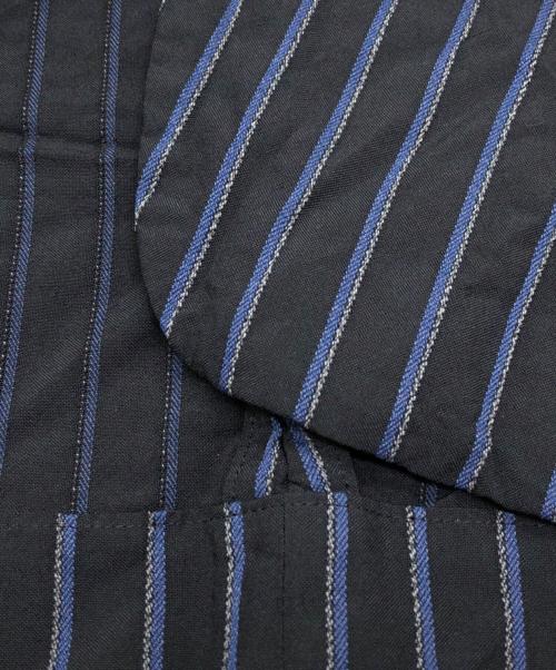 COMME des GARCONS HOMME DEUX（コムデギャルソン オム ドゥ）COMME des GARCONS HOMME DEUX (コムデギャルソン オム ドゥ) ストライプセットアップスーツ ブラック×ネイビー サイズ:SIZE XSの古着・服飾アイテム
