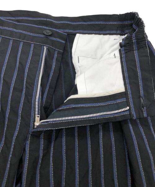 COMME des GARCONS HOMME DEUX（コムデギャルソン オム ドゥ）COMME des GARCONS HOMME DEUX (コムデギャルソン オム ドゥ) ストライプセットアップスーツ ブラック×ネイビー サイズ:SIZE XSの古着・服飾アイテム