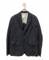 COMME des GARCONS HOMME DEUX (コムデギャルソン オム ドゥ) ストライプセットアップスーツ ブラック×ネイビー サイズ:SIZE XS：50000円