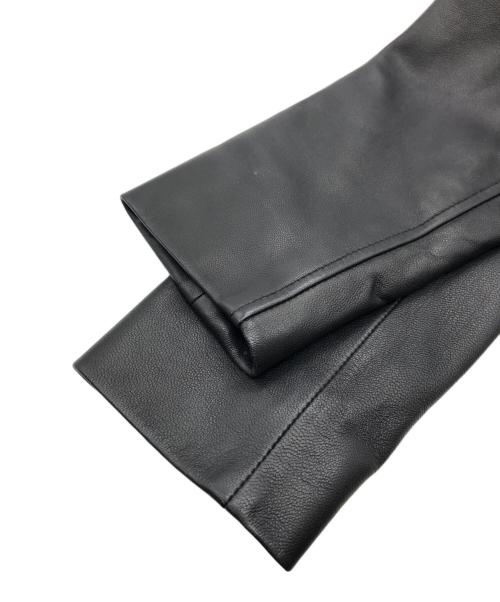 HELMUT LANG（ヘルムートラング）HELMUT LANG (ヘルムートラング) ノーカラーライダースジャケット ブラック サイズ:SIZE XSの古着・服飾アイテム