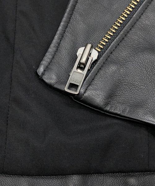 HELMUT LANG（ヘルムートラング）HELMUT LANG (ヘルムートラング) ノーカラーライダースジャケット ブラック サイズ:SIZE XSの古着・服飾アイテム