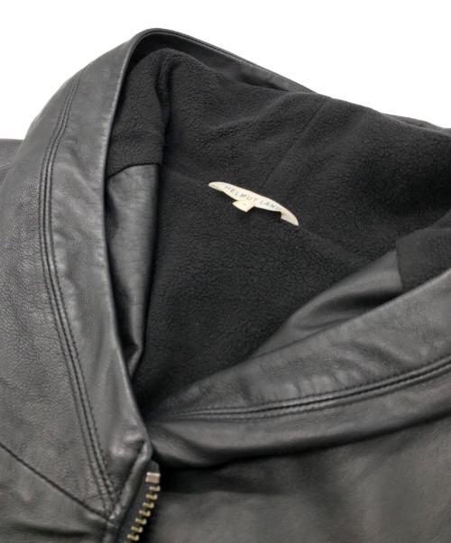 HELMUT LANG（ヘルムートラング）HELMUT LANG (ヘルムートラング) フーデッドレザージャケット ブラック サイズ:SIZE Ｓの古着・服飾アイテム