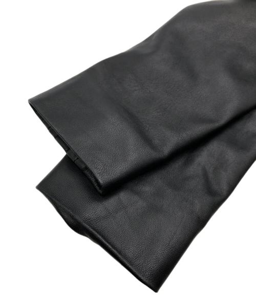 HELMUT LANG（ヘルムートラング）HELMUT LANG (ヘルムートラング) フーデッドレザージャケット ブラック サイズ:SIZE Ｓの古着・服飾アイテム