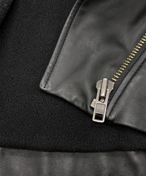 HELMUT LANG（ヘルムートラング）HELMUT LANG (ヘルムートラング) フーデッドレザージャケット ブラック サイズ:SIZE Ｓの古着・服飾アイテム