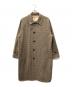 Traditional Weatherwear（トラディショナルウェザーウェア）の古着「COSWAYステンカラーコート」｜ブラウン