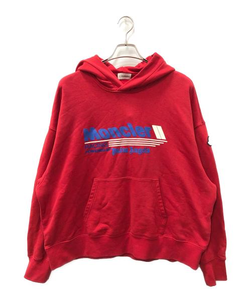 MONCLER（モンクレール）MONCLER (モンクレール) Palm Angels (パーム エンジェルス) コラボロゴパーカー レッド サイズ:SIZE Mの古着・服飾アイテム