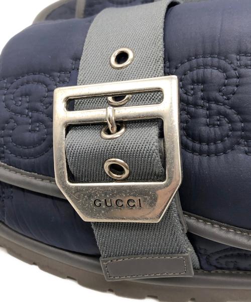 GUCCI（グッチ）GUCCI (グッチ) GGキルティングサンダル ネイビー サイズ:SIZE 9の古着・服飾アイテム