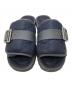 GUCCI (グッチ) GGキルティングサンダル ネイビー サイズ:SIZE 9：22000円