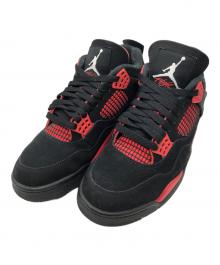 NIKE（ナイキ）の古着「Air Jordan 4 "Red Thunder/Crimson"」｜ブラック×レッド