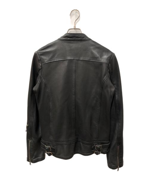 MACPHEE（マカフィー）MACPHEE (マカフィー) ラムレザーライダースジャケット ブラック サイズ:SIZE 36の古着・服飾アイテム