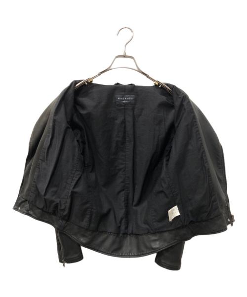 MACPHEE（マカフィー）MACPHEE (マカフィー) ラムレザーライダースジャケット ブラック サイズ:SIZE 36の古着・服飾アイテム