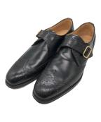 PAUL SMITHポールスミス）の古着「シングルモンクレザーシューズ」｜ブラック