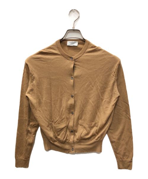 JOHN SMEDLEY（ジョンスメドレー）JOHN SMEDLEY (ジョンスメドレー) ROPE (ロペ) 別注クルーネックカーディガン ベージュ サイズ:SIZE 36の古着・服飾アイテム