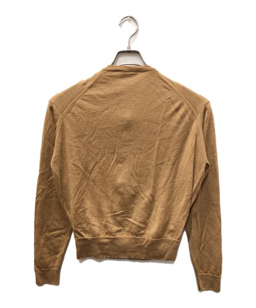 JOHN SMEDLEY（ジョンスメドレー）JOHN SMEDLEY (ジョンスメドレー) ROPE (ロペ) 別注クルーネックカーディガン ベージュ サイズ:SIZE 36の古着・服飾アイテム