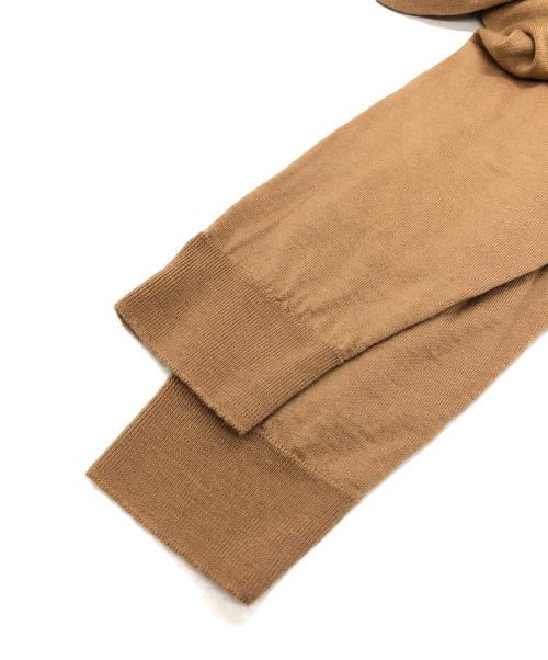 JOHN SMEDLEY（ジョンスメドレー）JOHN SMEDLEY (ジョンスメドレー) ROPE (ロペ) 別注クルーネックカーディガン ベージュ サイズ:SIZE 36の古着・服飾アイテム
