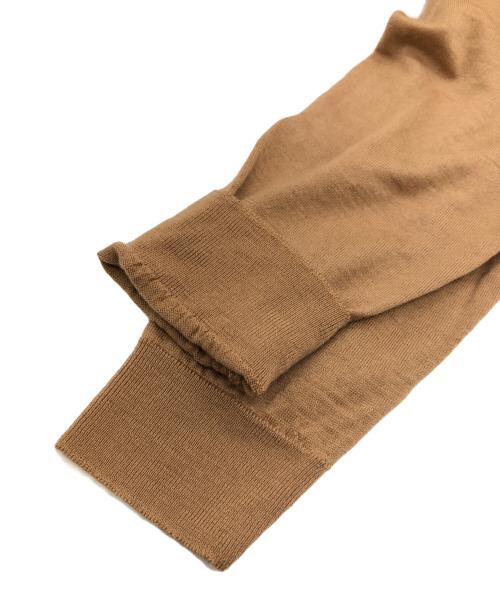 JOHN SMEDLEY（ジョンスメドレー）JOHN SMEDLEY (ジョンスメドレー) ROPE (ロペ) 別注クルーネックカーディガン ベージュ サイズ:SIZE 36の古着・服飾アイテム
