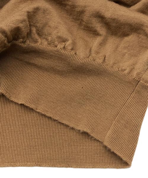 JOHN SMEDLEY（ジョンスメドレー）JOHN SMEDLEY (ジョンスメドレー) ROPE (ロペ) 別注クルーネックカーディガン ベージュ サイズ:SIZE 36の古着・服飾アイテム