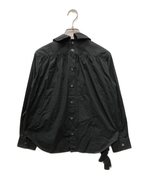 tricot COMME des GARCONS（トリココムデギャルソン）tricot COMME des GARCONS (トリココムデギャルソン) 丸襟フリルティアードブラウス ブラック サイズ:SIZE Sの古着・服飾アイテム