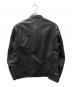 BEAUTY&YOUTH (ビューティーアンドユース) シープレザーシングルライダースジャケット ブラック サイズ:SIZE M：22000円