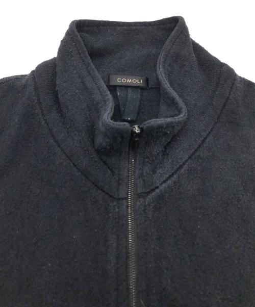 COMOLI（コモリ）COMOLI (コモリ) シルクネップ ジャージベスト ブラック サイズ:SIZE 1の古着・服飾アイテム