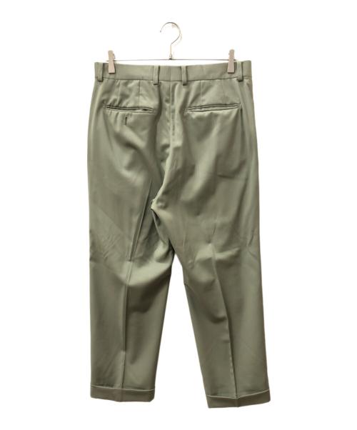 WACKO MARIA（ワコマリア）WACKO MARIA (ワコマリア) DORMEUIL (ドーメル) PLEATED TROUSERS グリーン サイズ:SIZE Lの古着・服飾アイテム