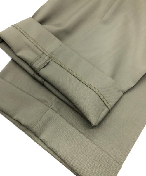 WACKO MARIA（ワコマリア）WACKO MARIA (ワコマリア) DORMEUIL (ドーメル) PLEATED TROUSERS グリーン サイズ:SIZE Lの古着・服飾アイテム