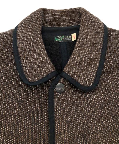 SUGAR CANE（シュガーケーン）SUGAR CANE (シュガーケーン) BEACH CLOTH JACKET ブラウン サイズ:SIZE 40の古着・服飾アイテム