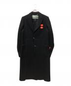 OFFWHITEオフホワイト）の古着「ラバーロゴメルトンコート」｜ブラック