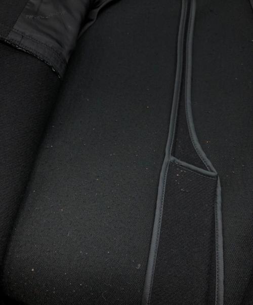 OFFWHITE（オフホワイト）OFFWHITE (オフホワイト) ラバーロゴメルトンコート ブラック サイズ:SIZE Sの古着・服飾アイテム