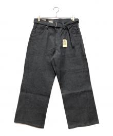 LEVI'S PReMIUM×EDIFICE（リーバイス プレミアム×エディフィス）の古着「別注 TWISTED BELTED デニムパンツ」｜インディゴ