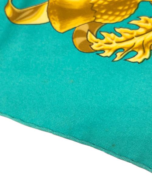 HERMES（エルメス）HERMES (エルメス) カレ90 シルクスカーフ BRITISH HERALDRY(英国紋章) グリーン サイズ:下記参照の古着・服飾アイテム