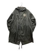 UNDERCOVERアンダーカバー）の古着「PeギャバBIGモッズ CT Chaos/Fallen Man」｜ブラック